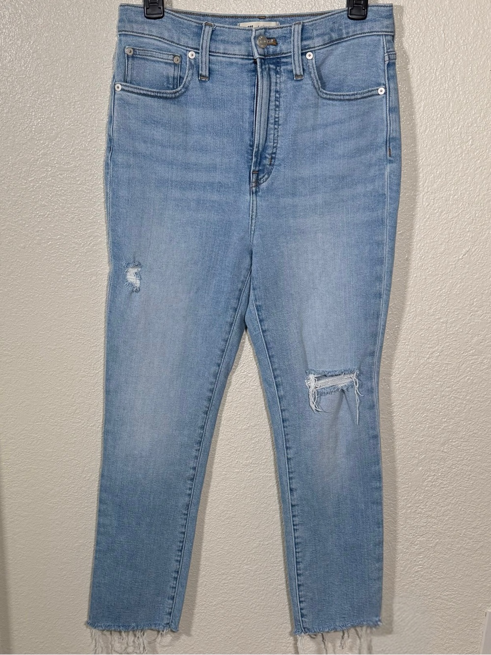 Madewell Perfect Vintage Jean High Rise Straight Light Wash 27